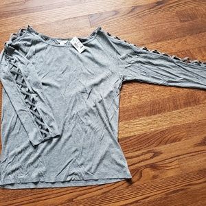 Aeropostale lattice sleeve top xxl